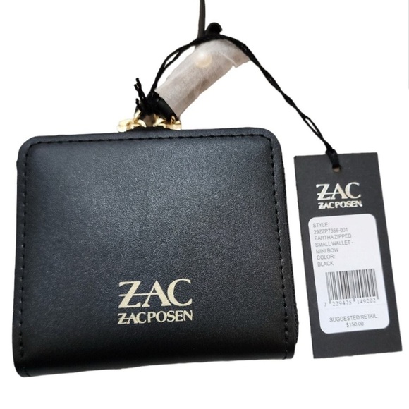 ZAC  Posen Eartha Zipped Small Wallet-Pearl Lady, Black - Picture 1 of 4